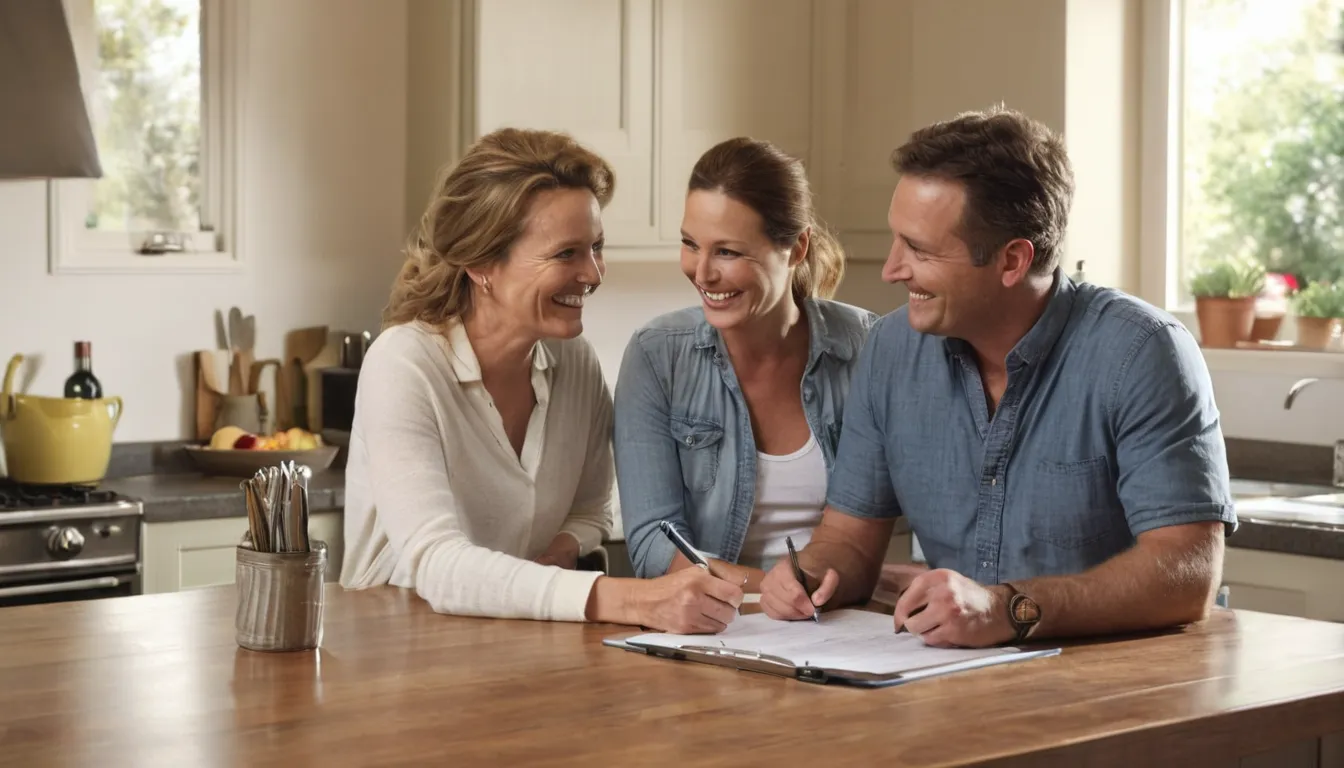 A homeowner reviewing a written estimate with a local provider
